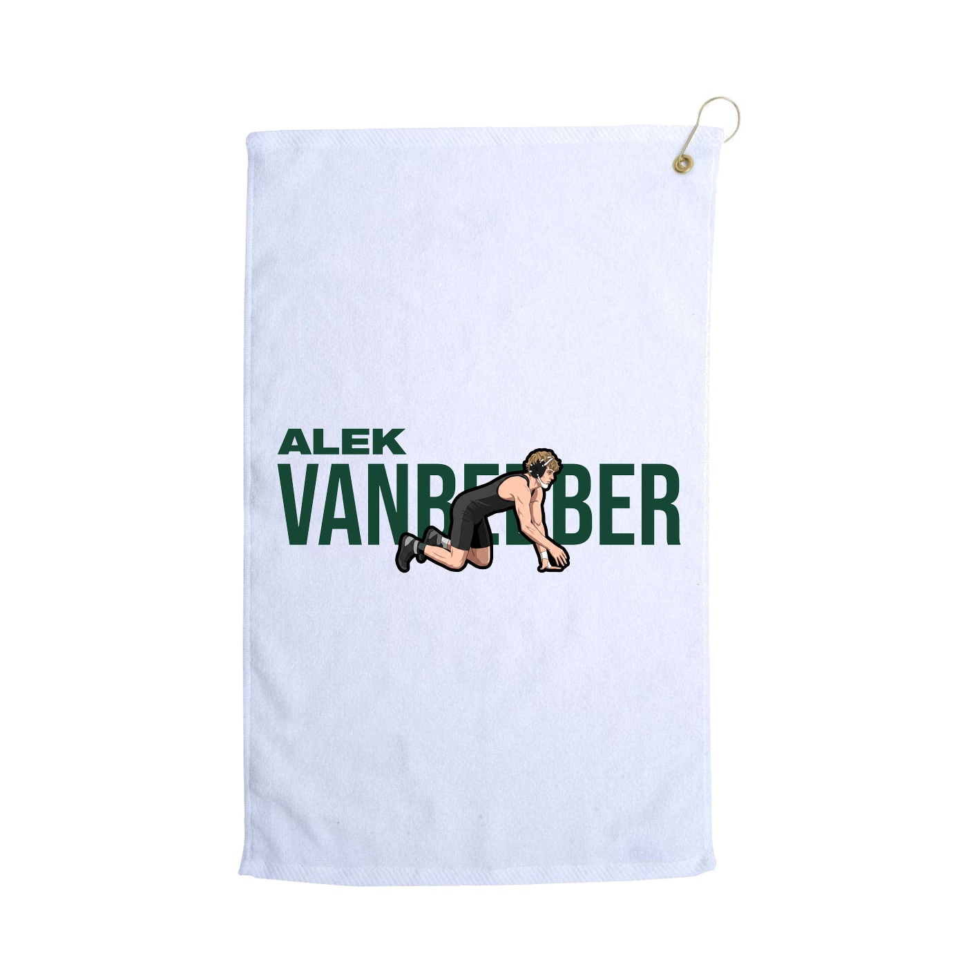 Golf Towel — Player Name in White