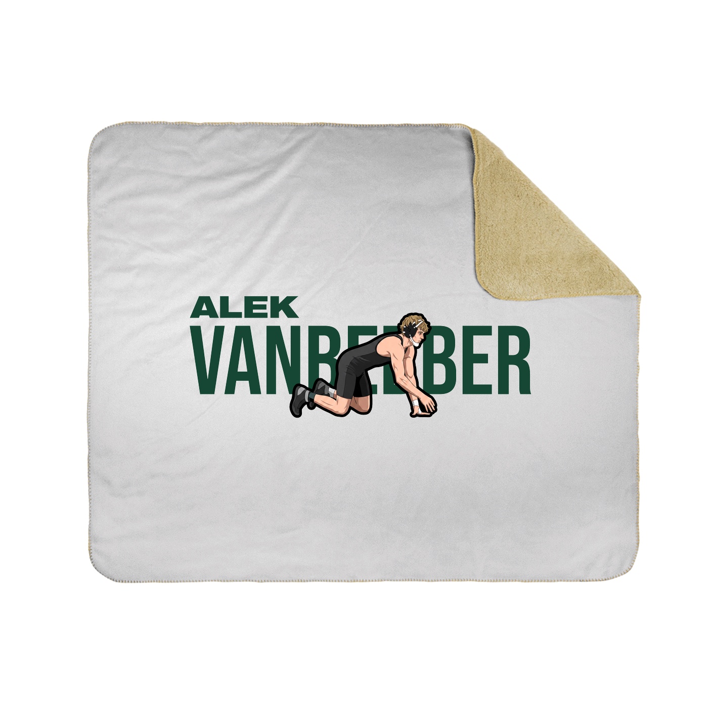 Throw Blanket — Player Name in White