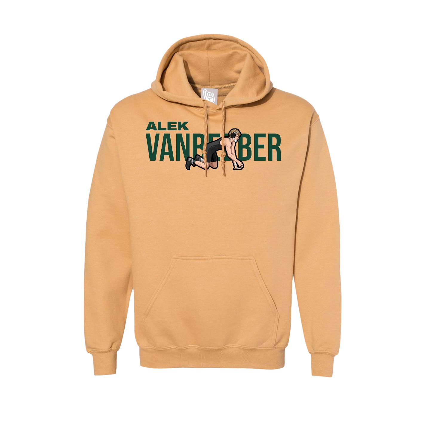 Hoodie — Player Name in Vegas Gold