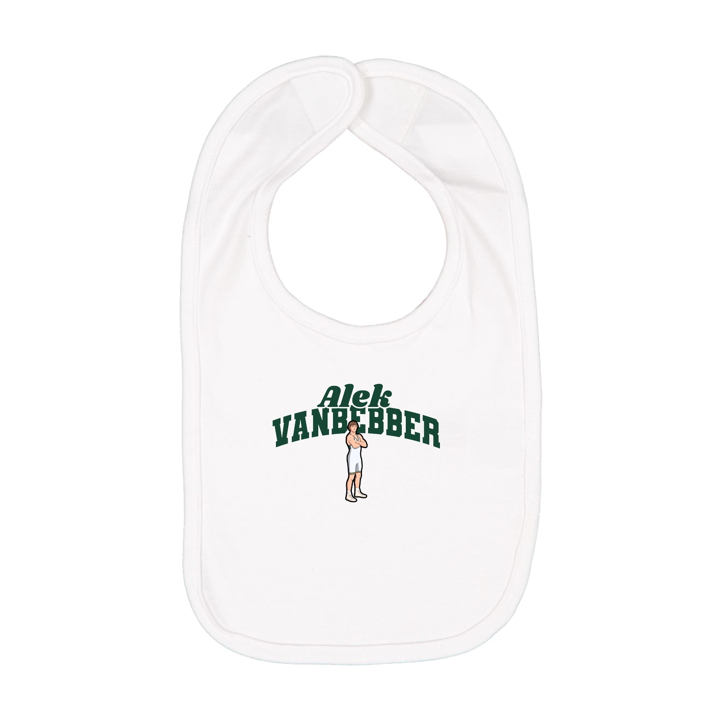 Infant Bib — Signature Arch in White