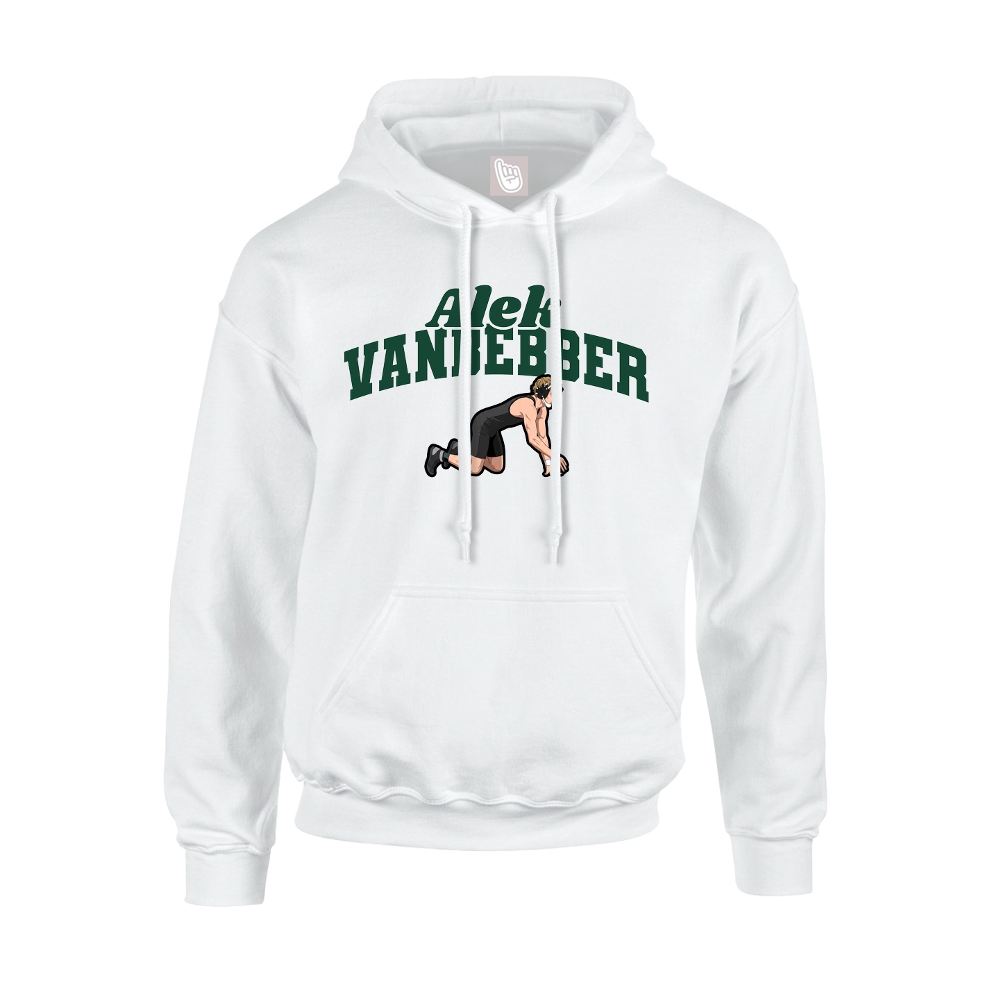 Hoodie — Signature Arch in White
