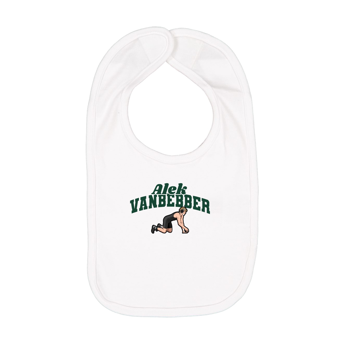 Infant Bib — Signature Arch in White