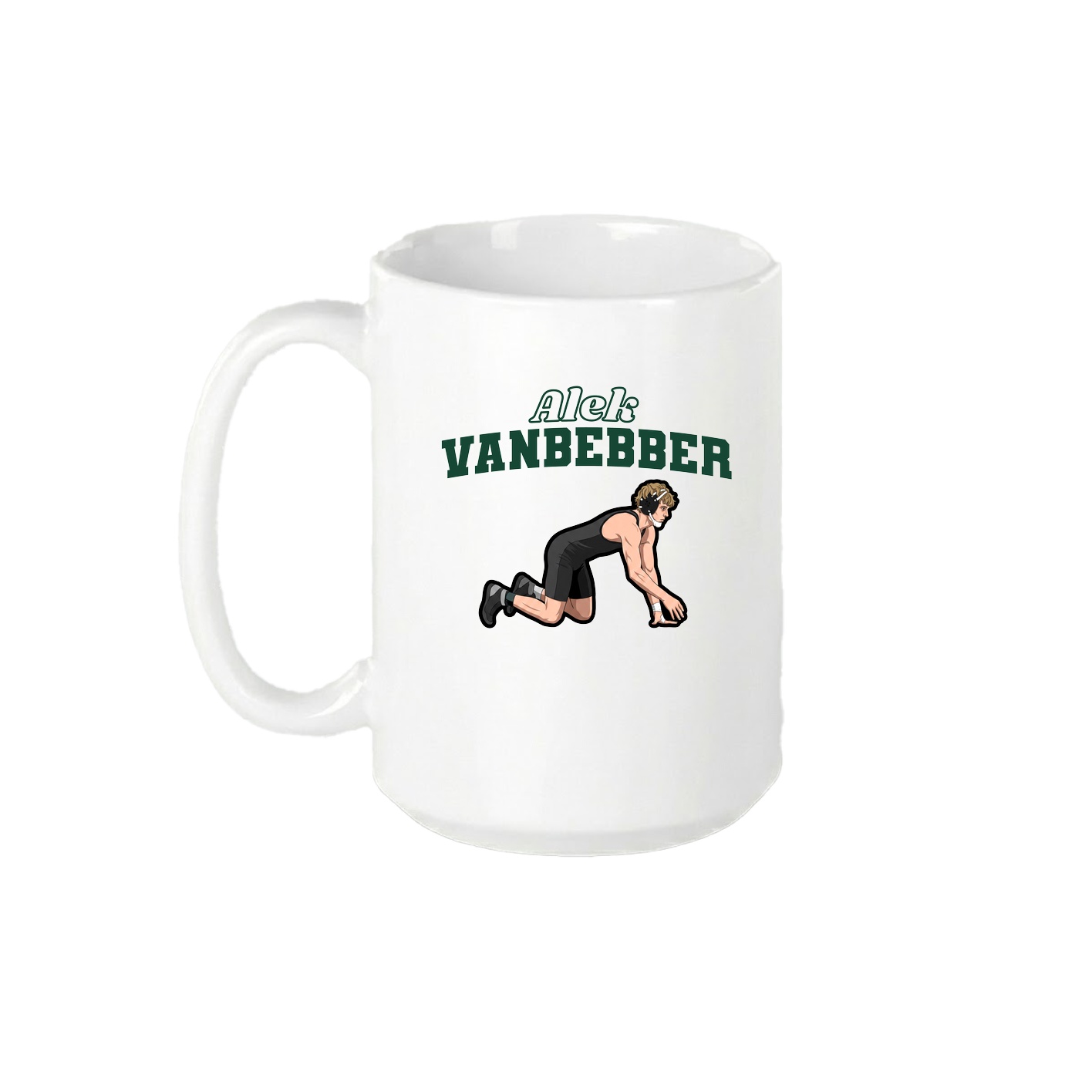 15oz Coffee Mug — Name Arch in White