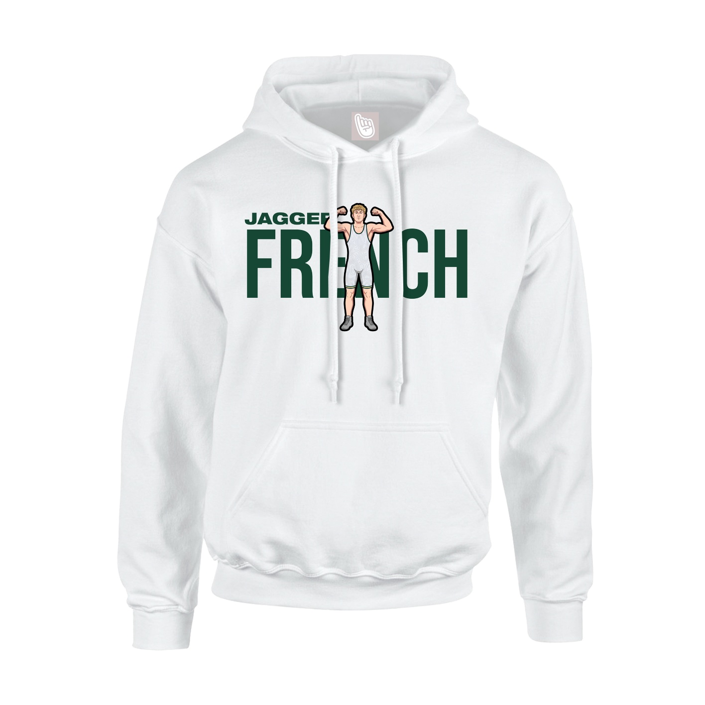 Youth Hoodie — Player Name in White