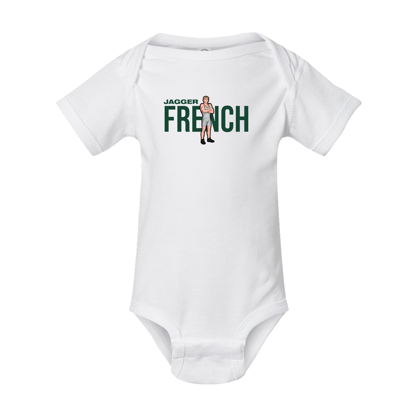 Baby Onesie — Player Name in White