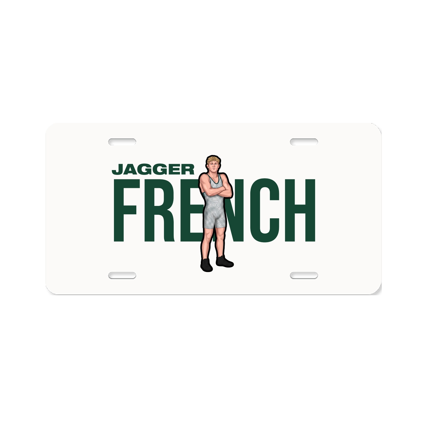 License Plate — Player Name in Classic