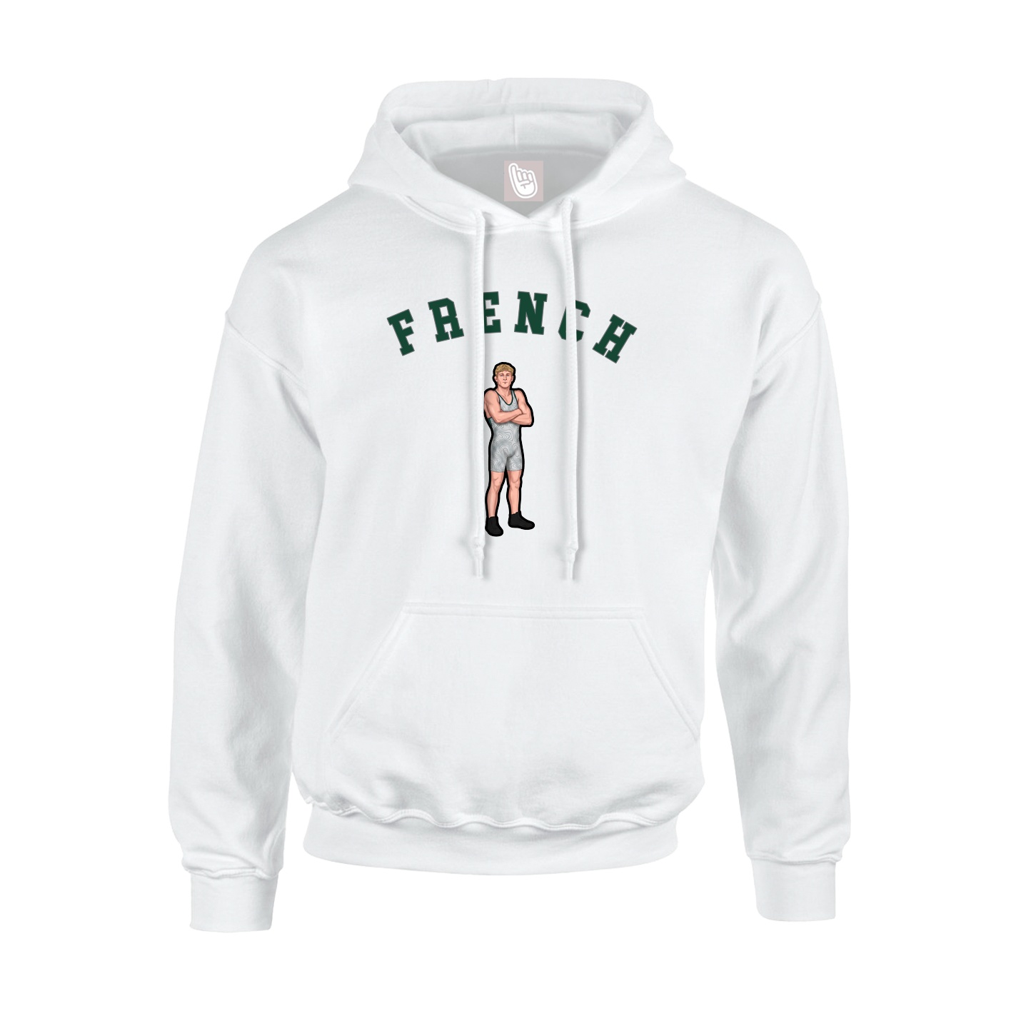 Youth Hoodie — Shirsey Arch in White