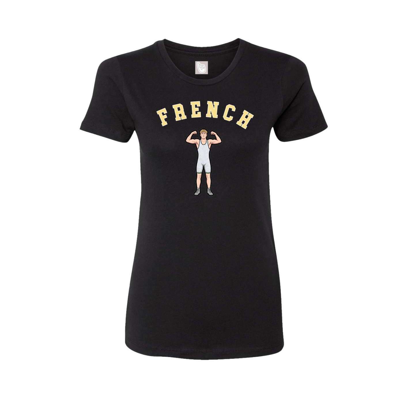 Fitted Women's Tee — Shirsey Arch in Black