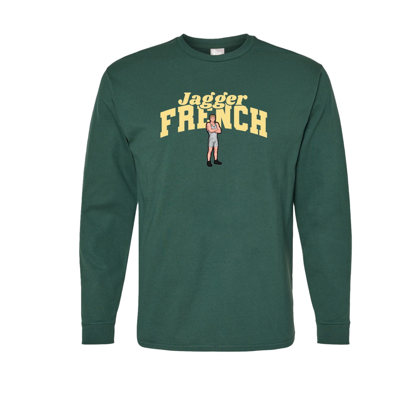 Long Sleeve Tee — Signature Arch in Green