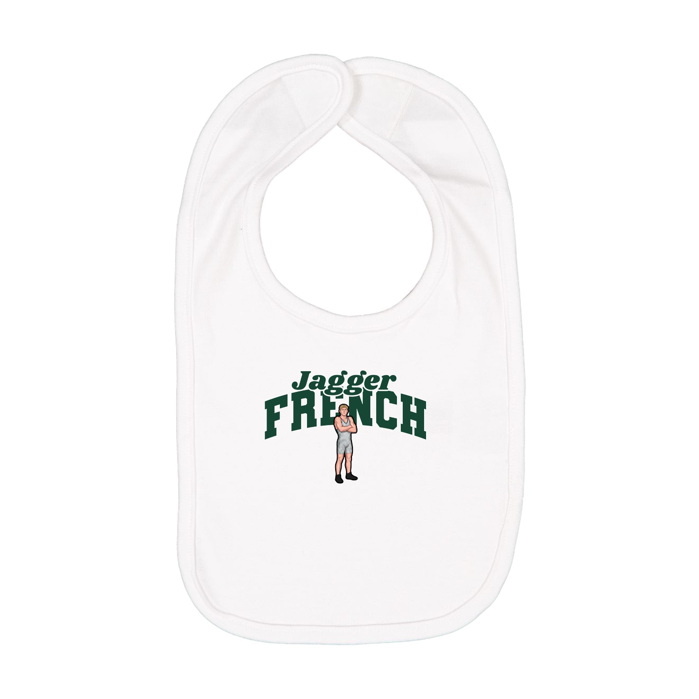 Infant Bib — Signature Arch in White
