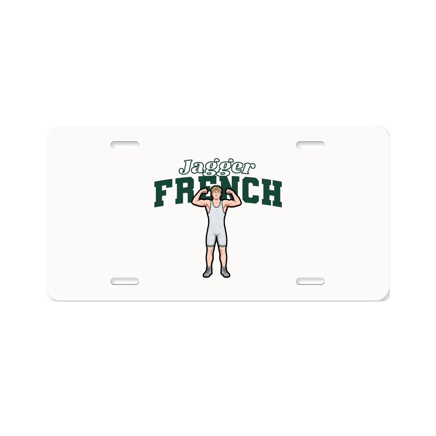 License Plate — Name Arch in Classic