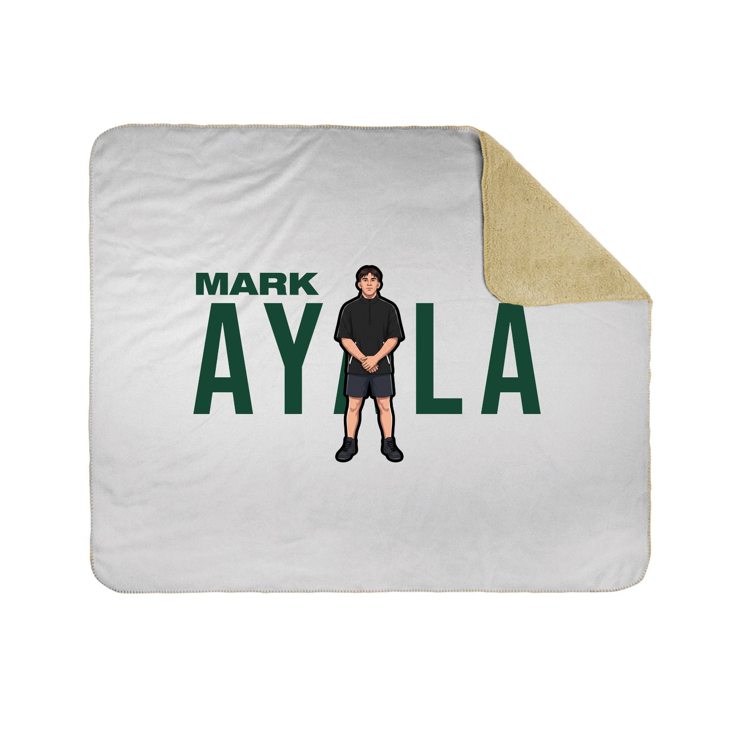 Throw Blanket — Player Name in White