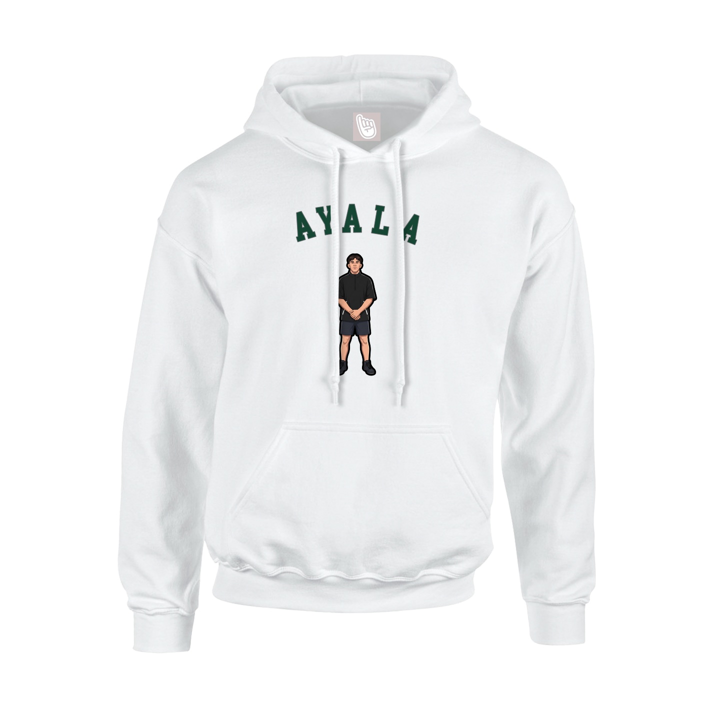 Youth Hoodie — Shirsey Arch in White