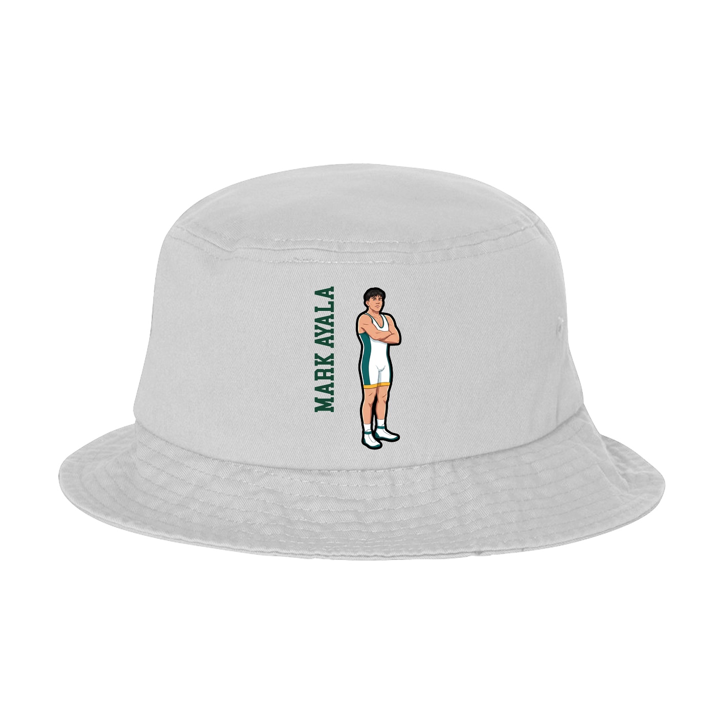 Bucket Cap — Name Vertical in White