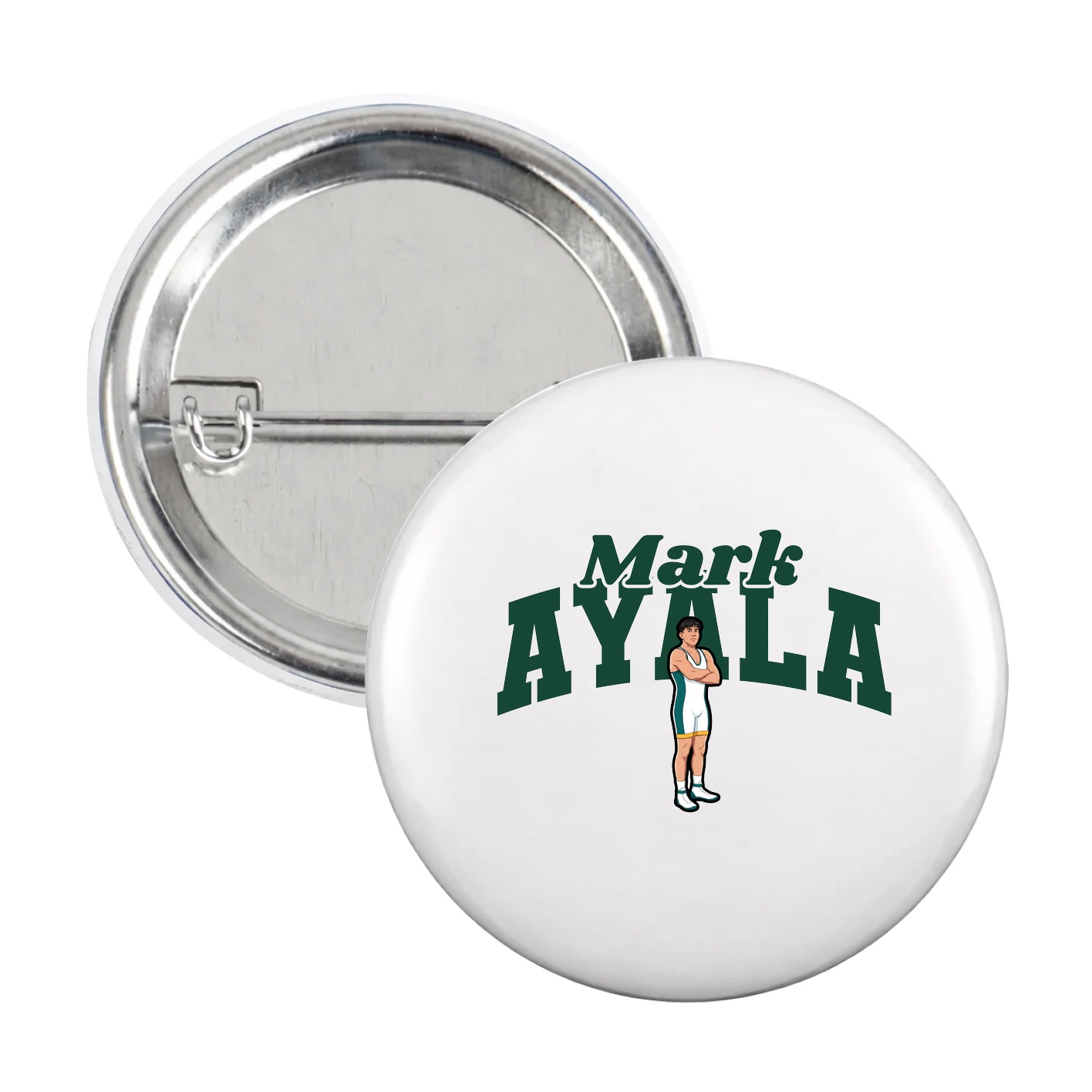 Game Day Button — Signature Arch in White