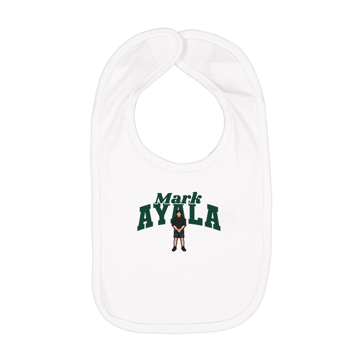 Infant Bib — Signature Arch in White