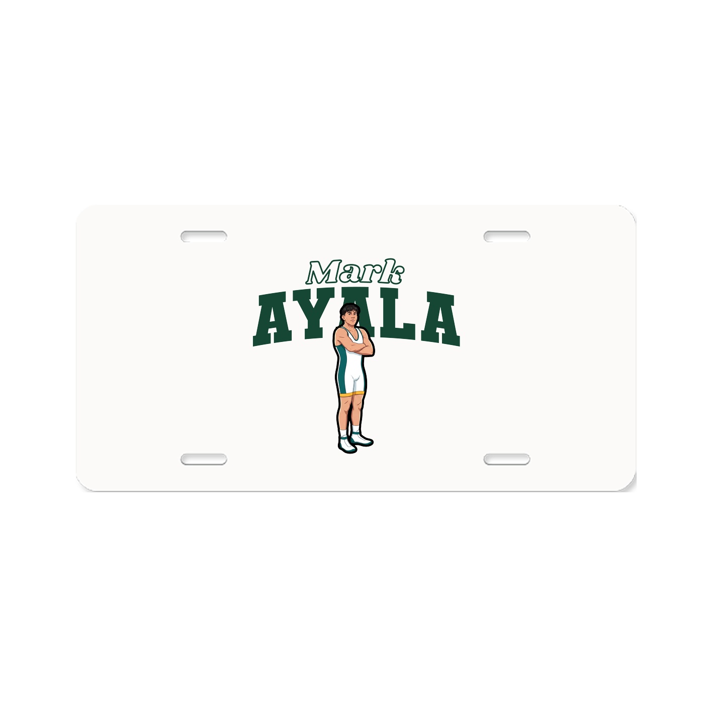 License Plate — Name Arch in Classic