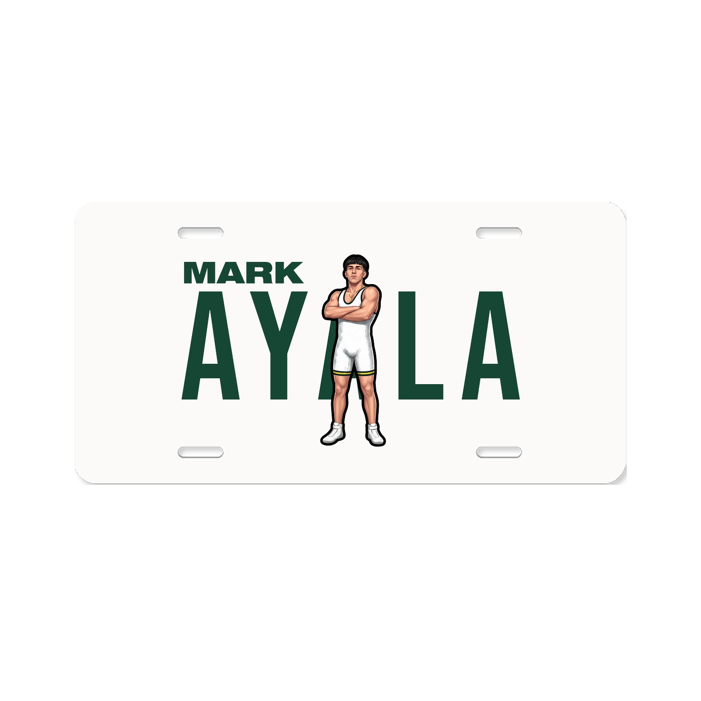 License Plate — Player Name in Classic