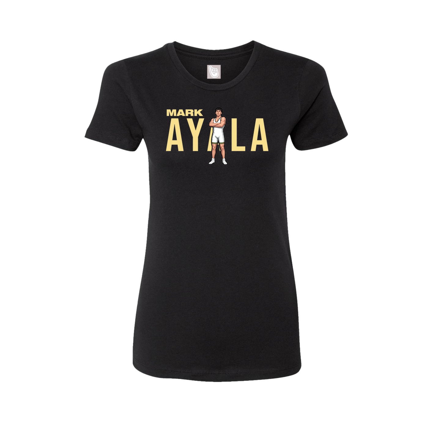 Fitted Women's Tee — Player Name in Black