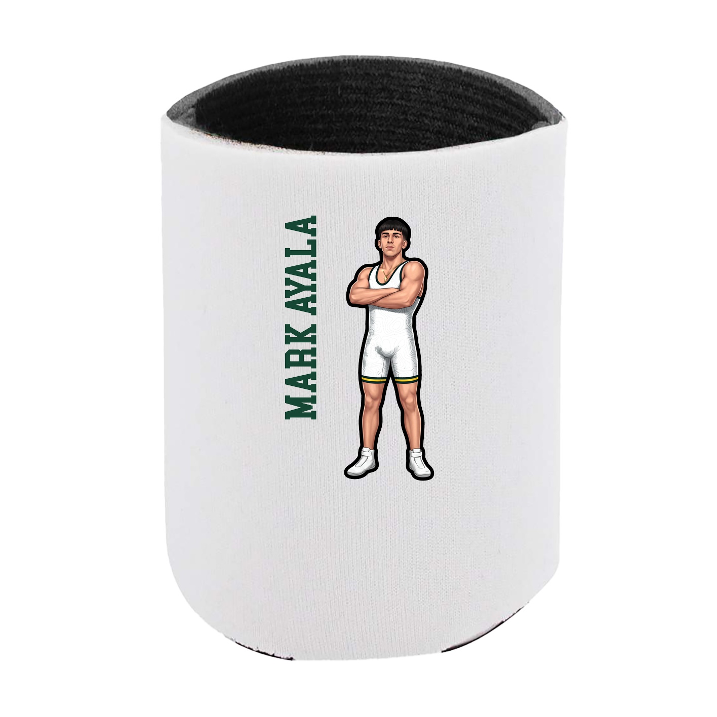 Can Holder — Name Vertical in White