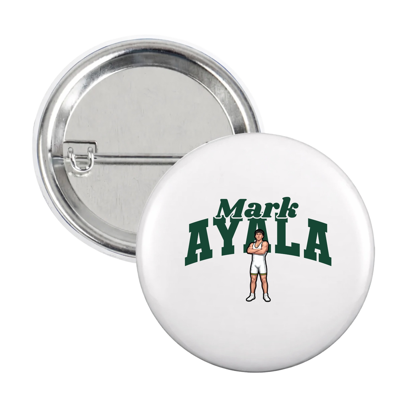 Game Day Button — Signature Arch in White