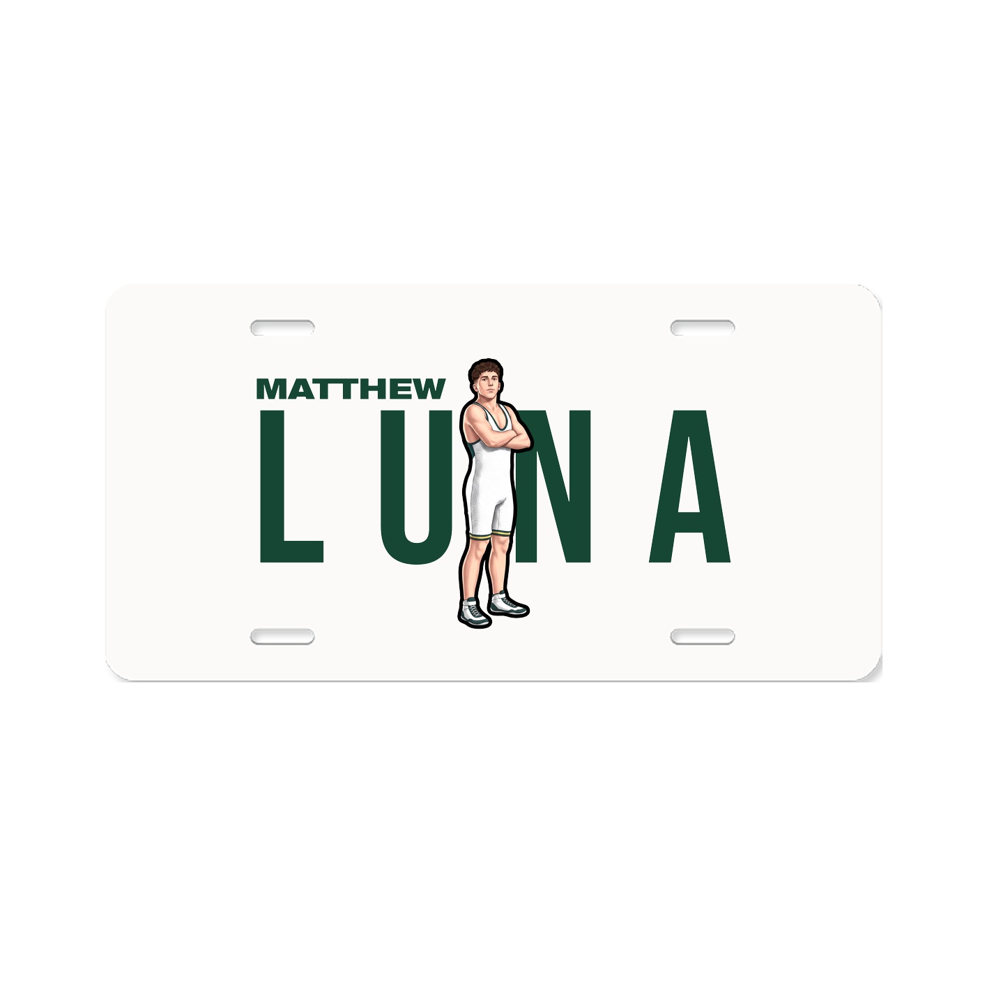 License Plate — Player Name in Classic