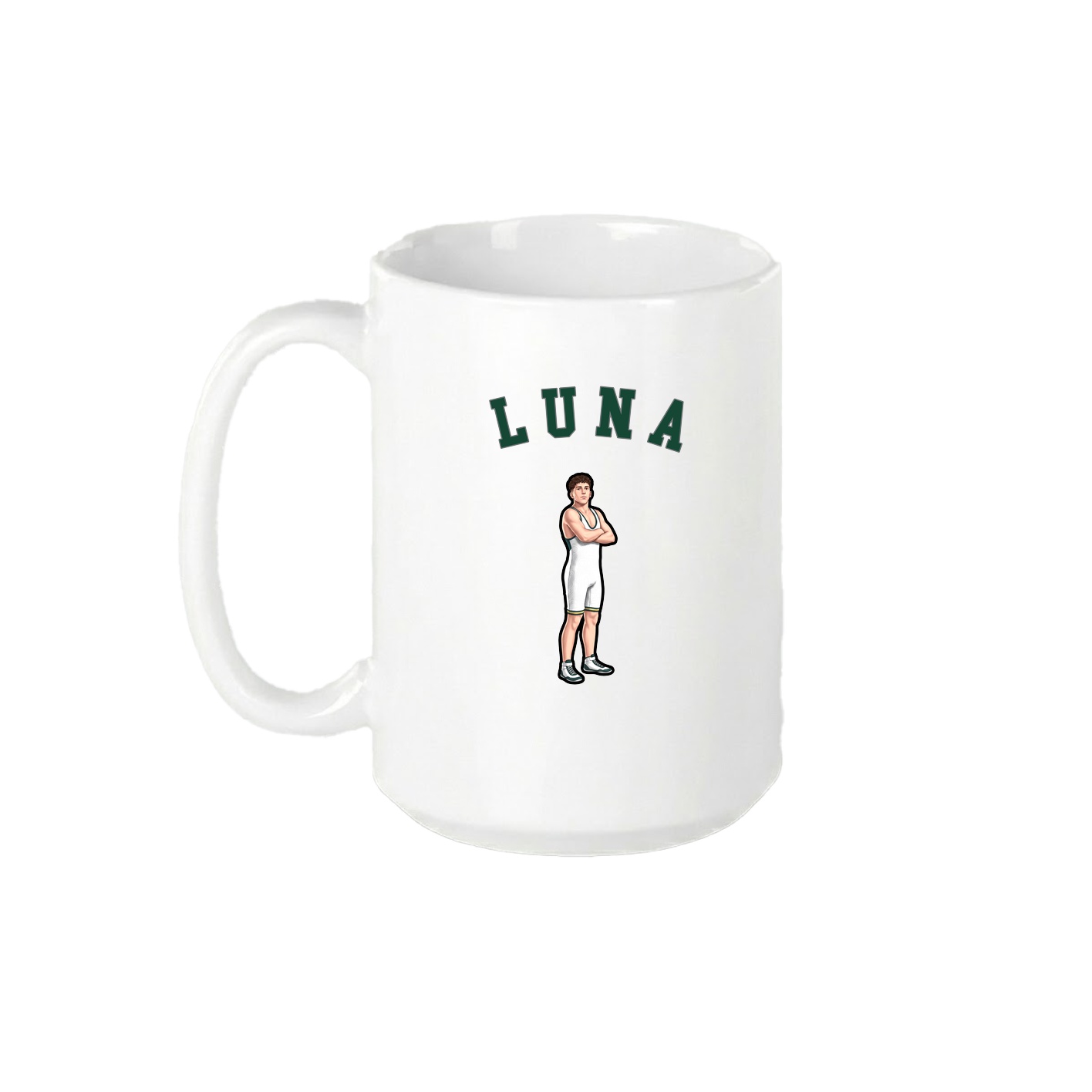 15oz Coffee Mug — Shirsey Arch in White