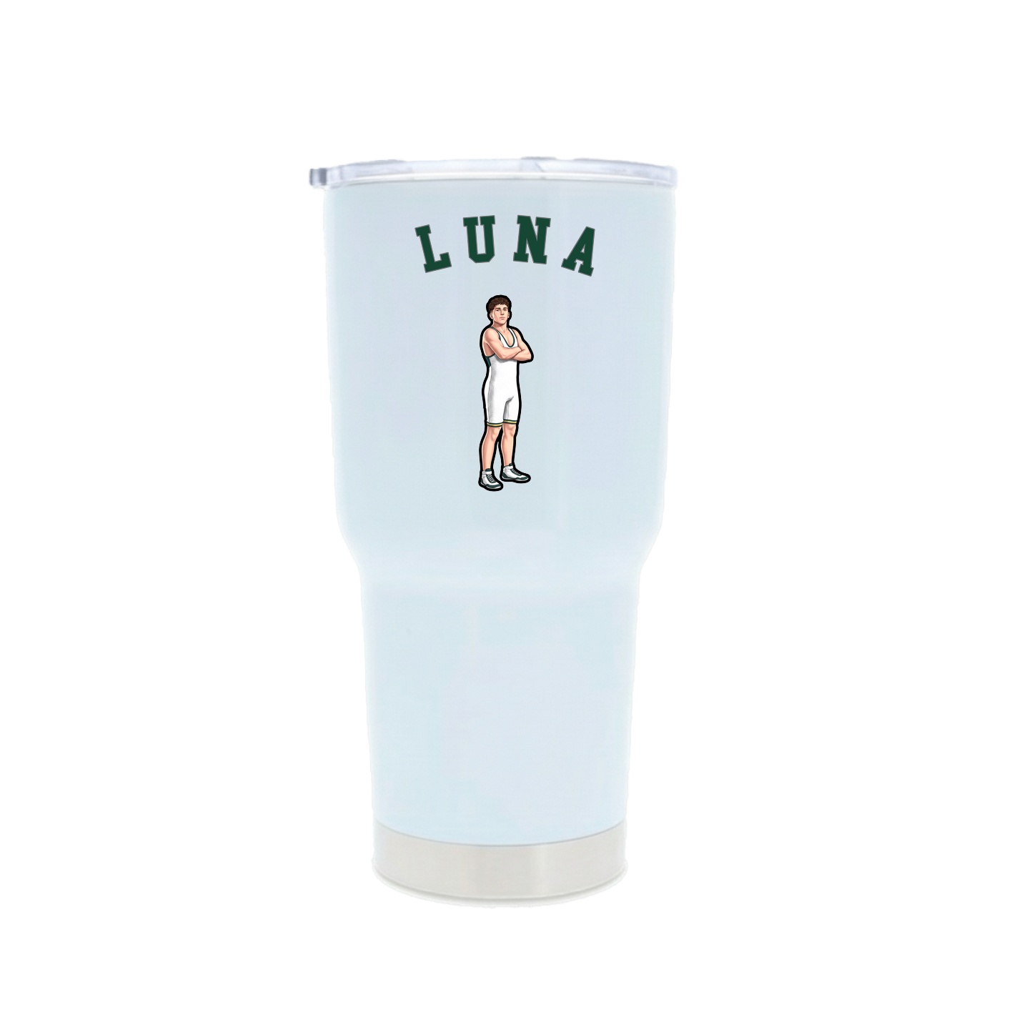 30oz Stainless Steel Tumbler — Shirsey Arch in White