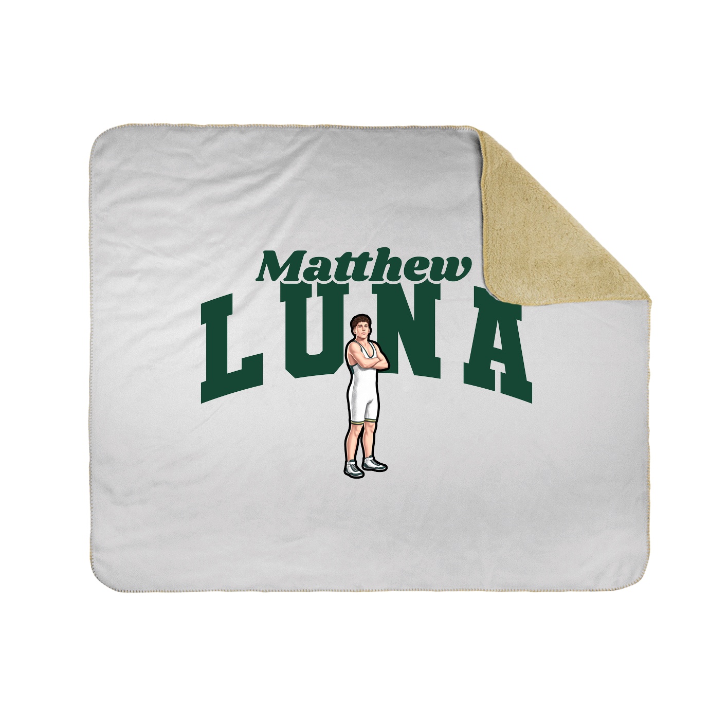 Throw Blanket — Signature Arch in White