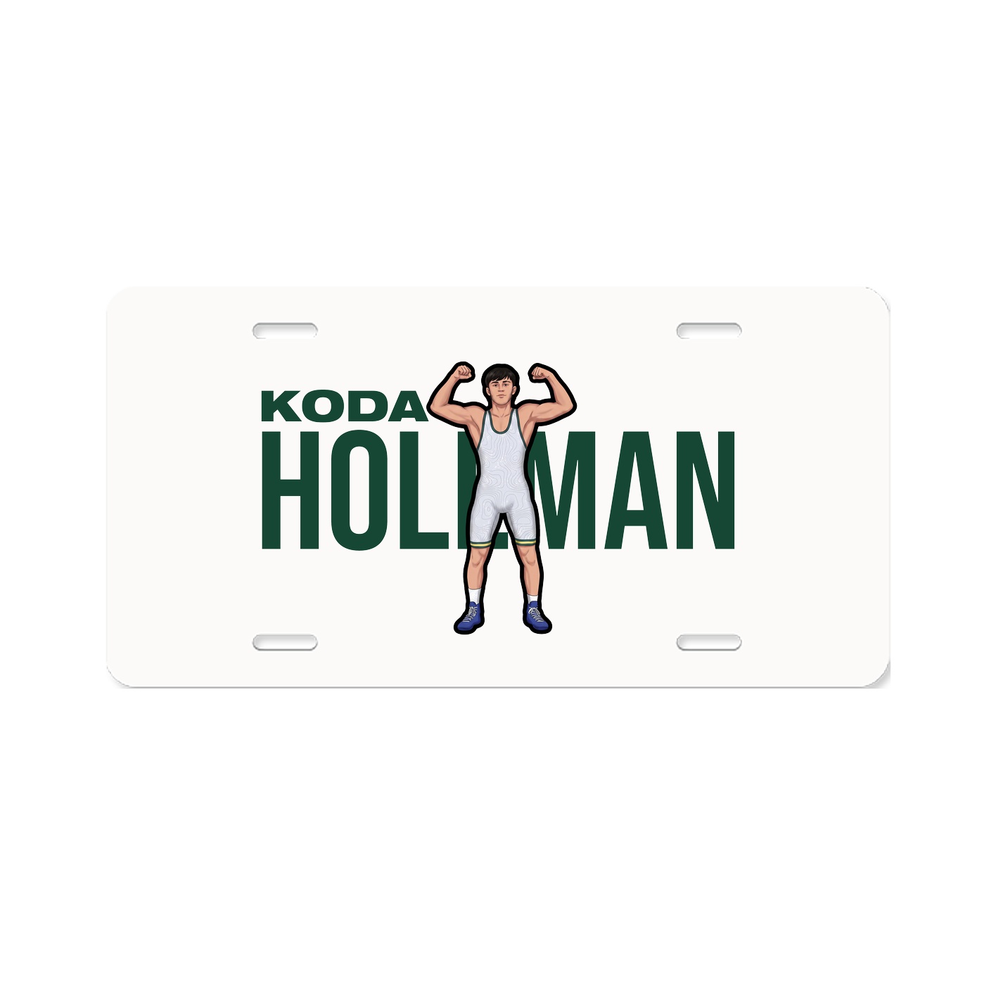 License Plate — Player Name in Classic