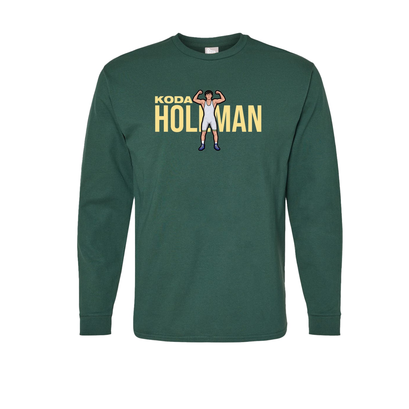 Long Sleeve Tee — Player Name in Green