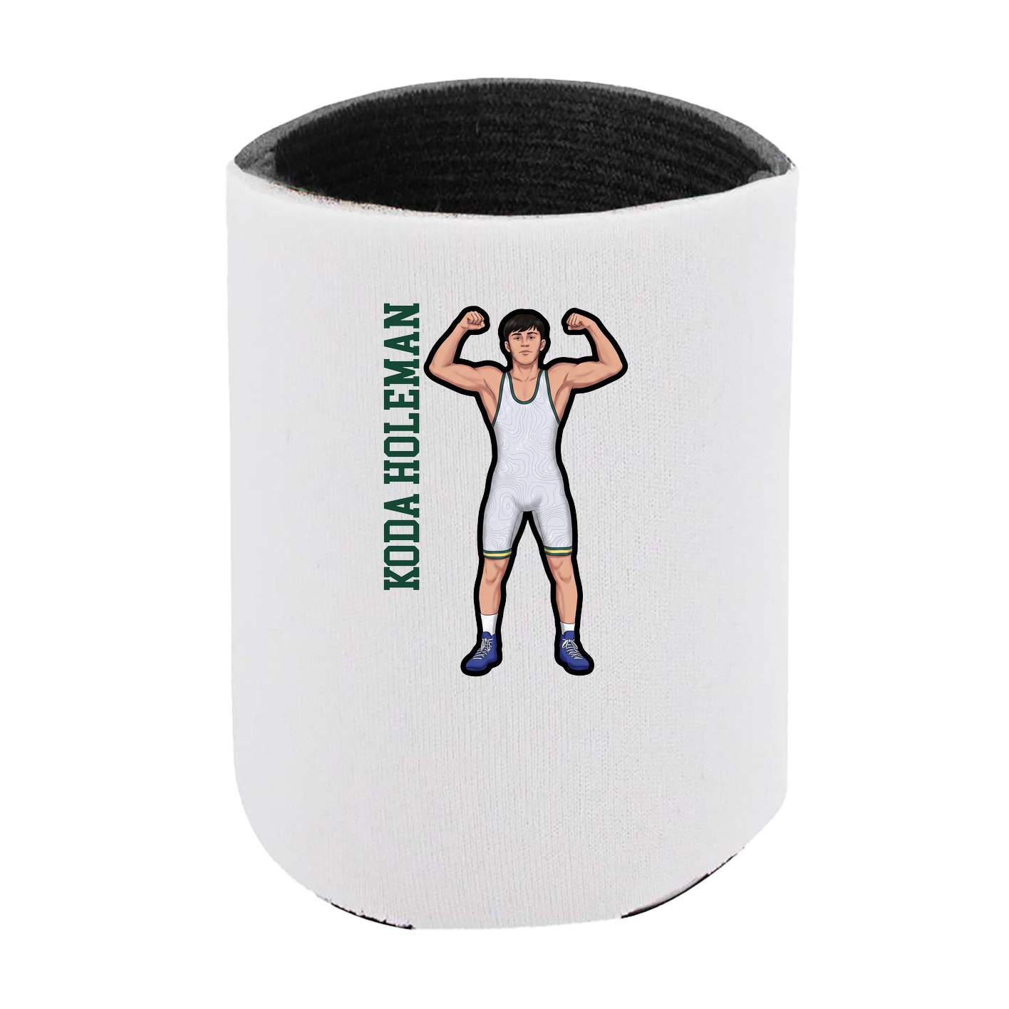 Can Holder — Name Vertical in White