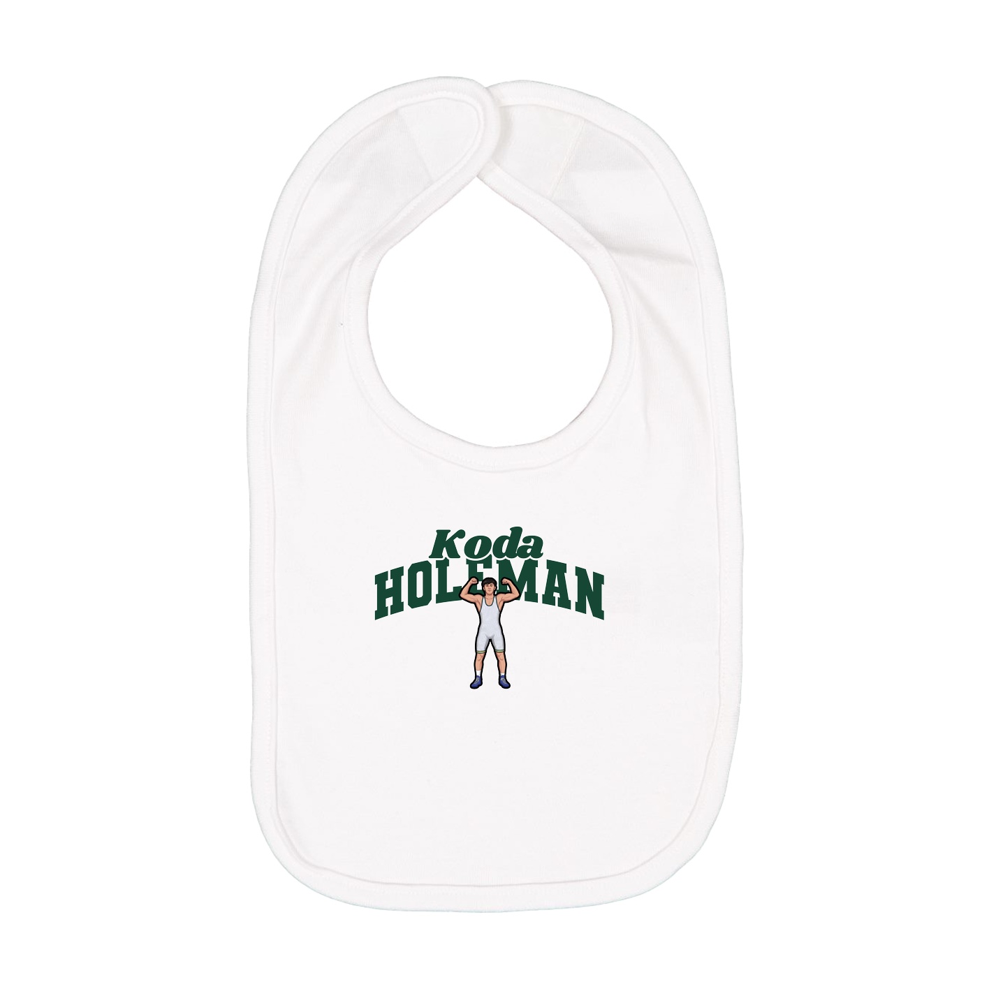 Infant Bib — Signature Arch in White