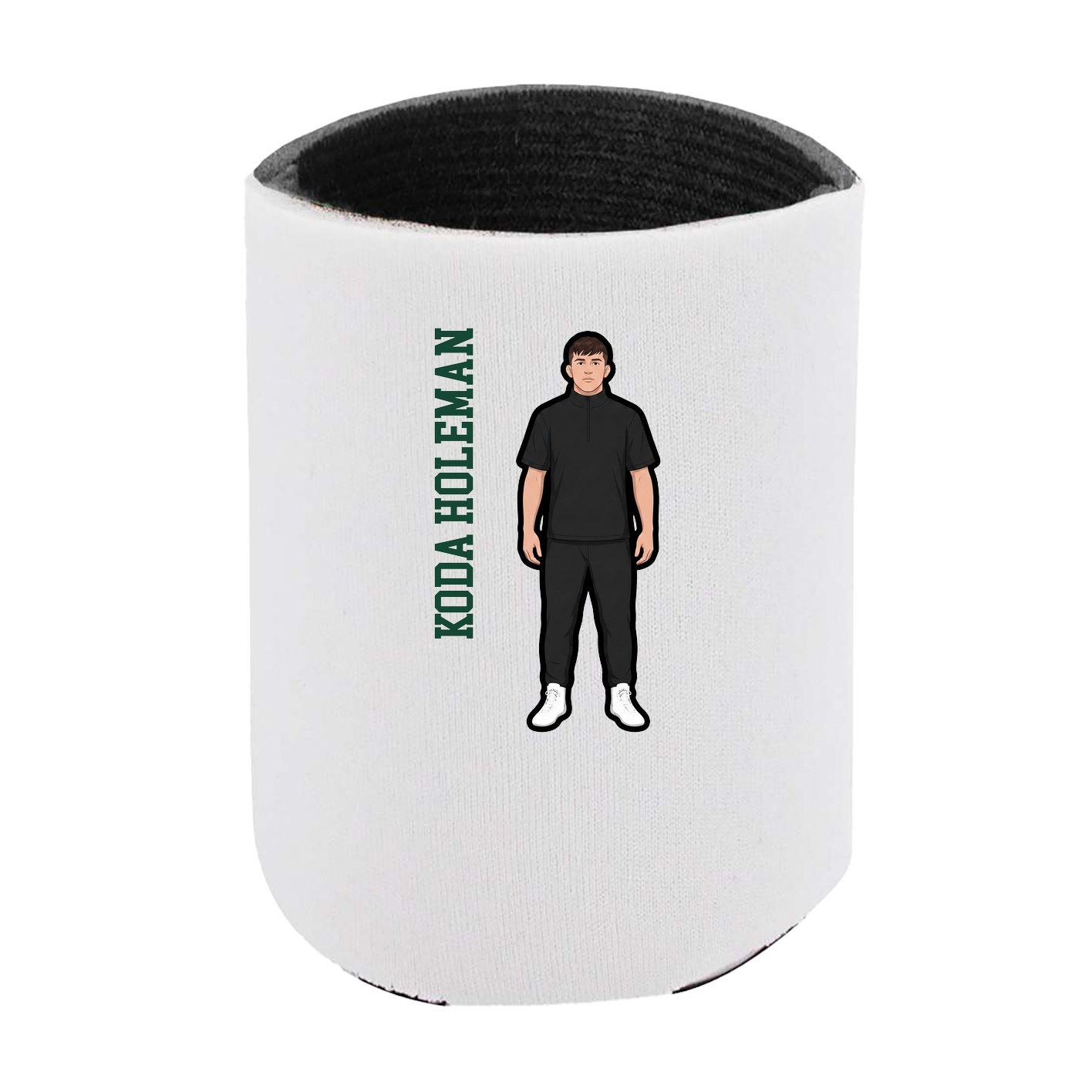 Can Holder — Name Vertical in White