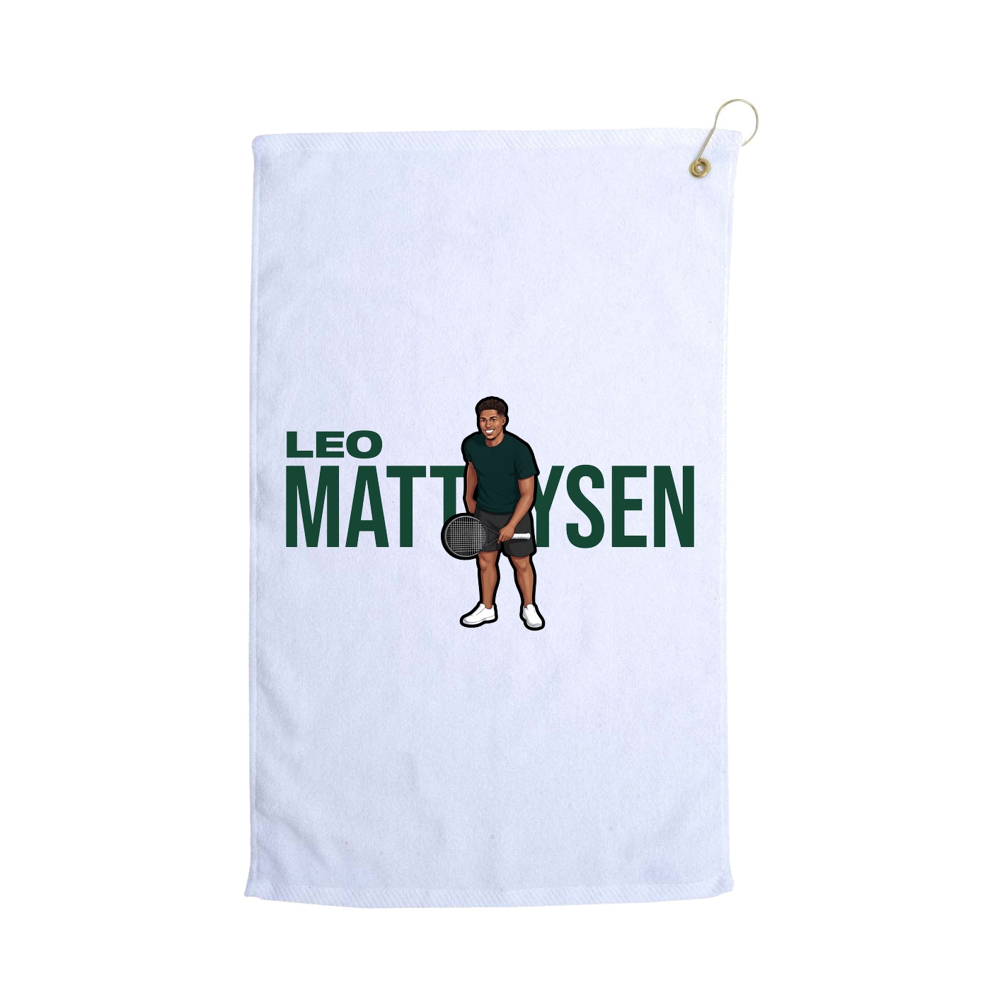 Golf Towel — Player Name in White