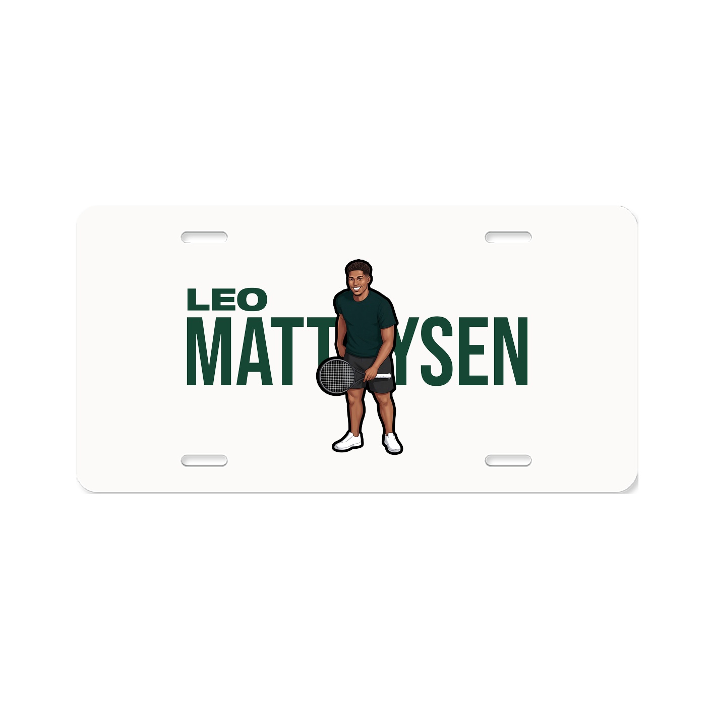 License Plate — Player Name in Classic