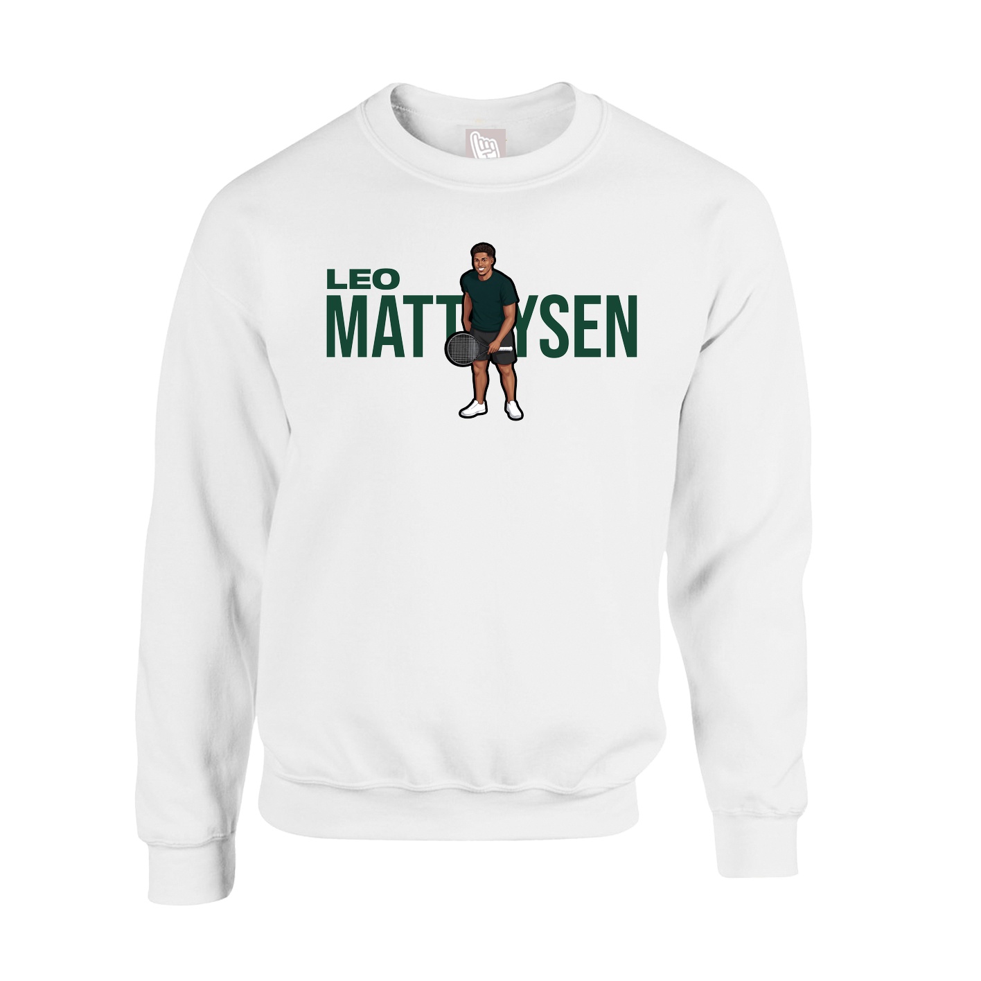 Fleece Crew — Player Name in White