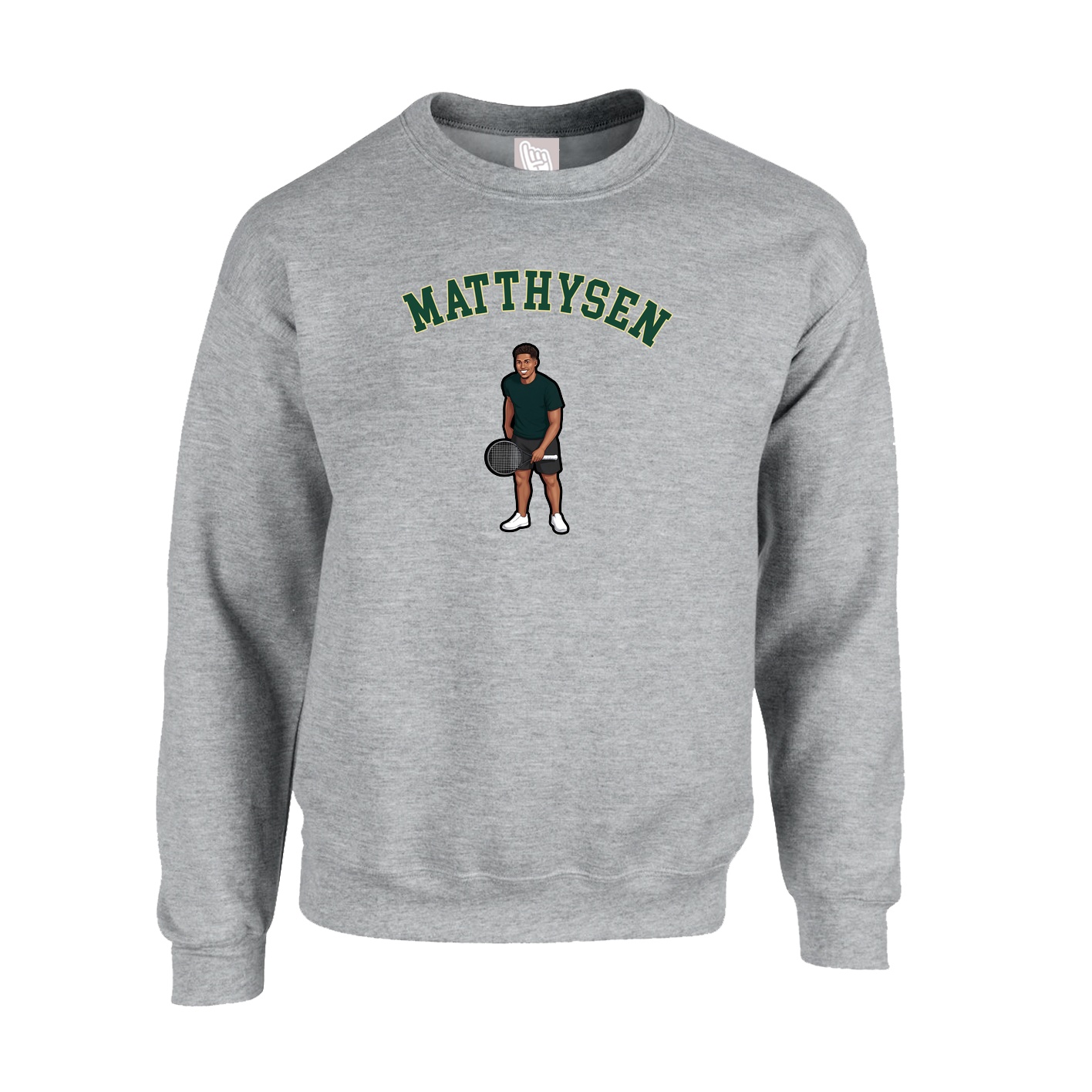 Fleece Crew — Shirsey Arch in Grey