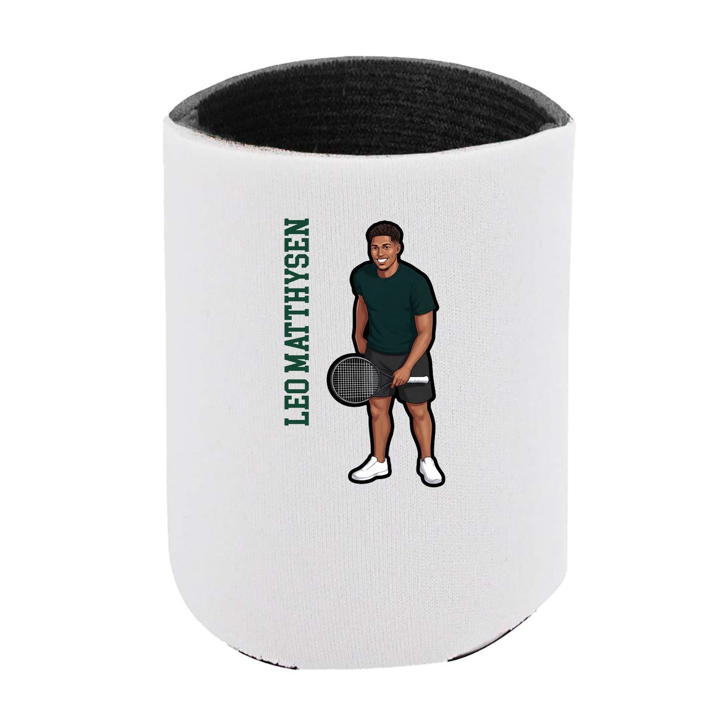 Can Holder — Name Vertical in White