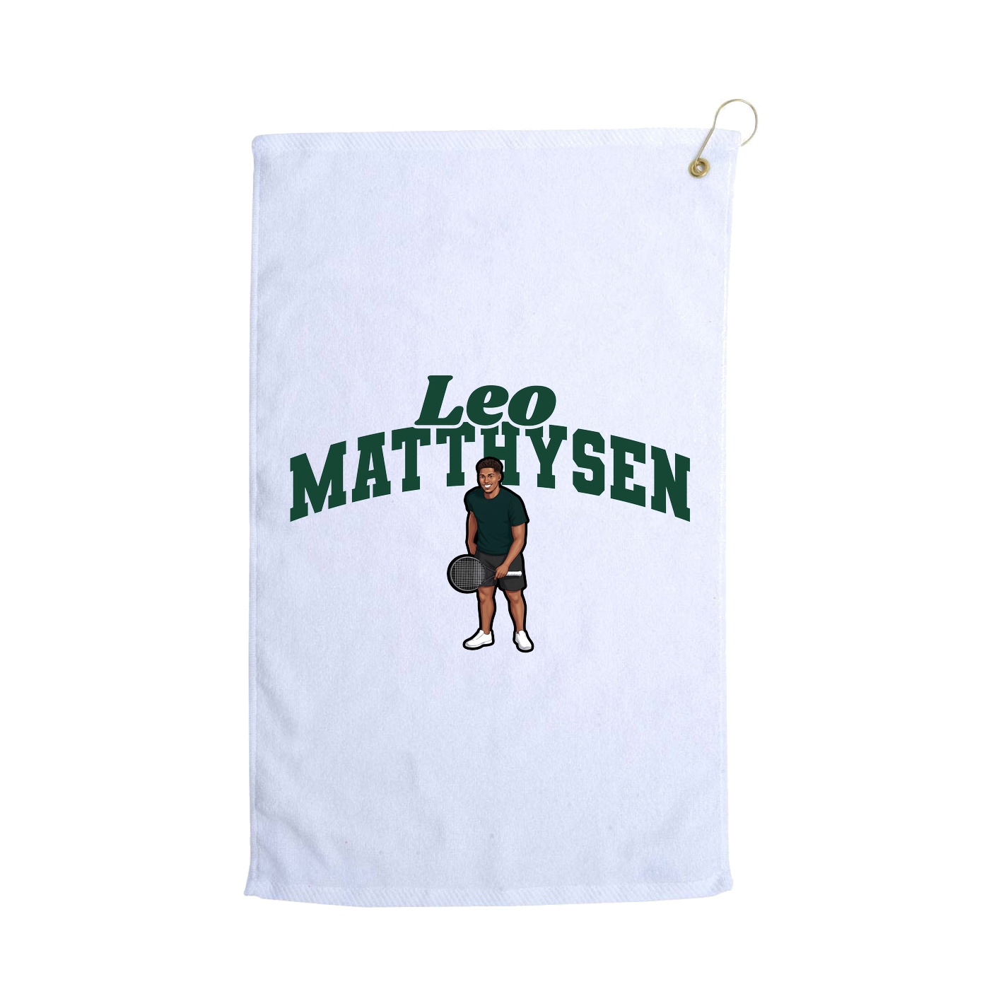 Golf Towel — Signature Arch in White