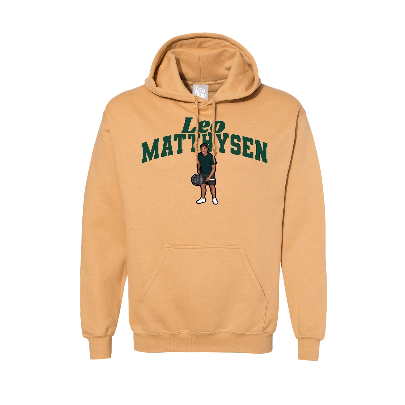 Hoodie — Signature Arch in Vegas Gold