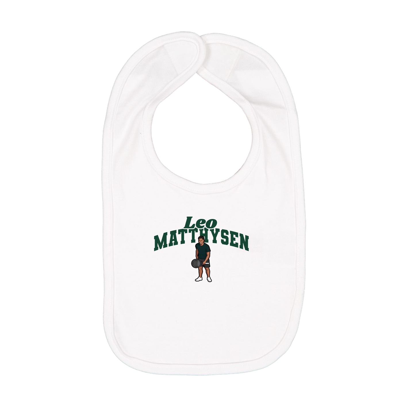 Infant Bib — Signature Arch in White