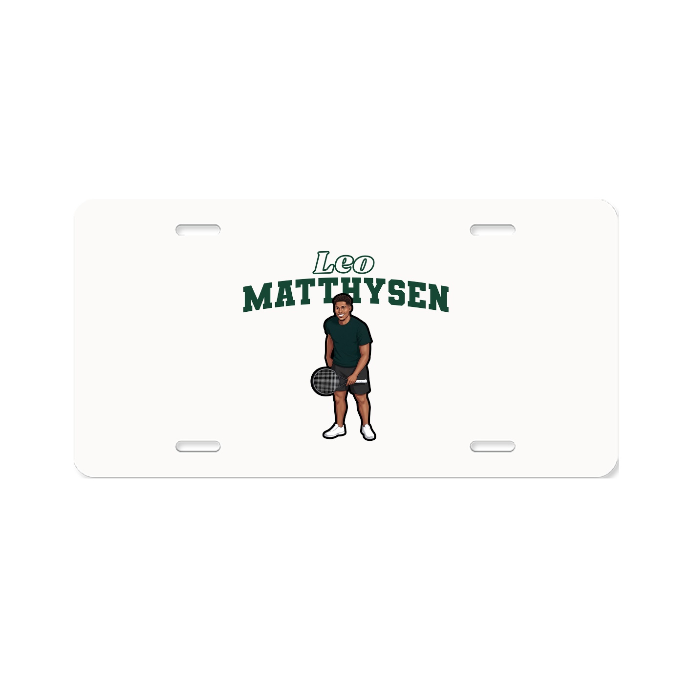 License Plate — Name Arch in Classic