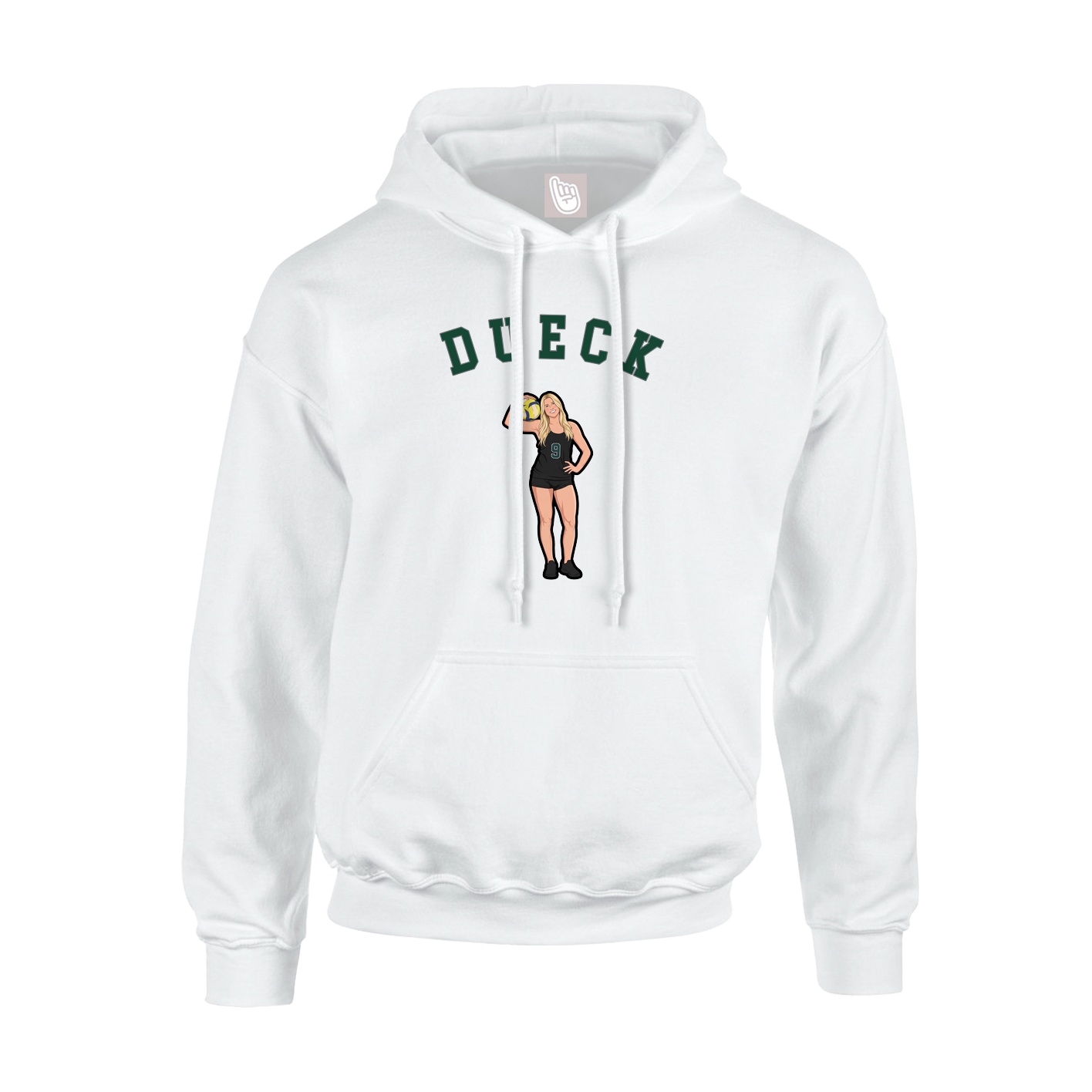 Youth Hoodie — Shirsey Arch in White