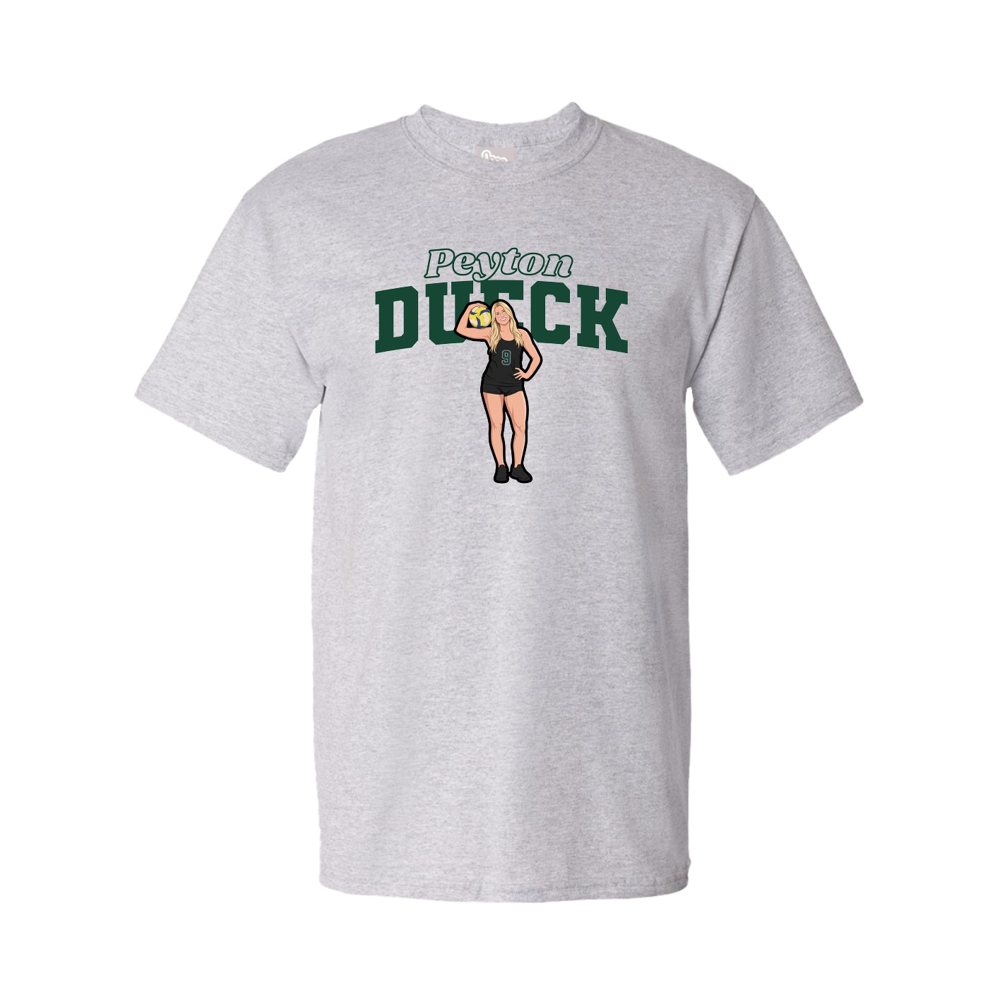 Youth Tee — Name Arch in Grey