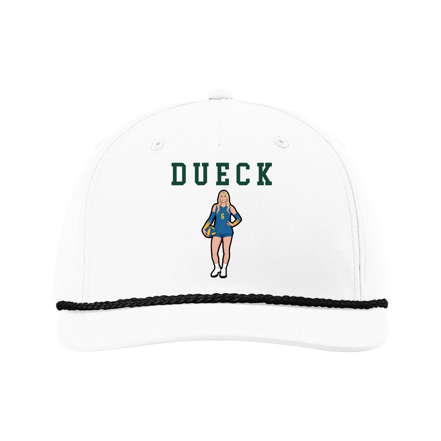 Five-Panel Classic Rope Cap — Shirsey in White