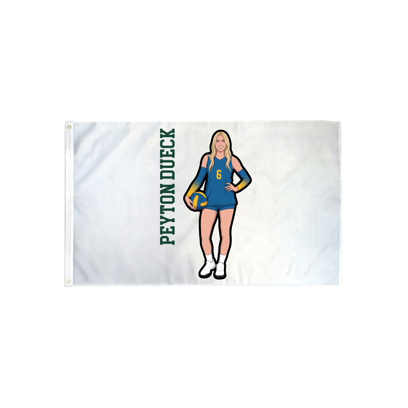 3x5 Flag — Name Vertical in Classic