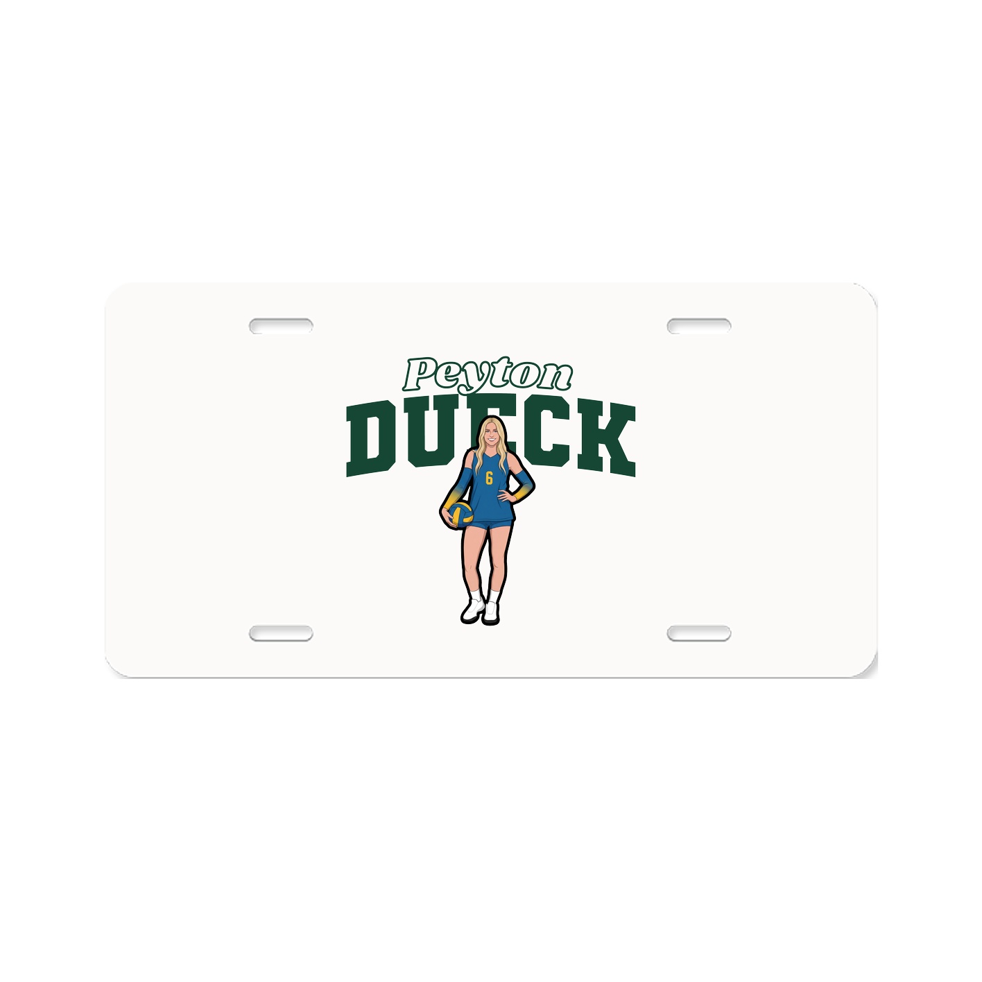 License Plate — Name Arch in Classic