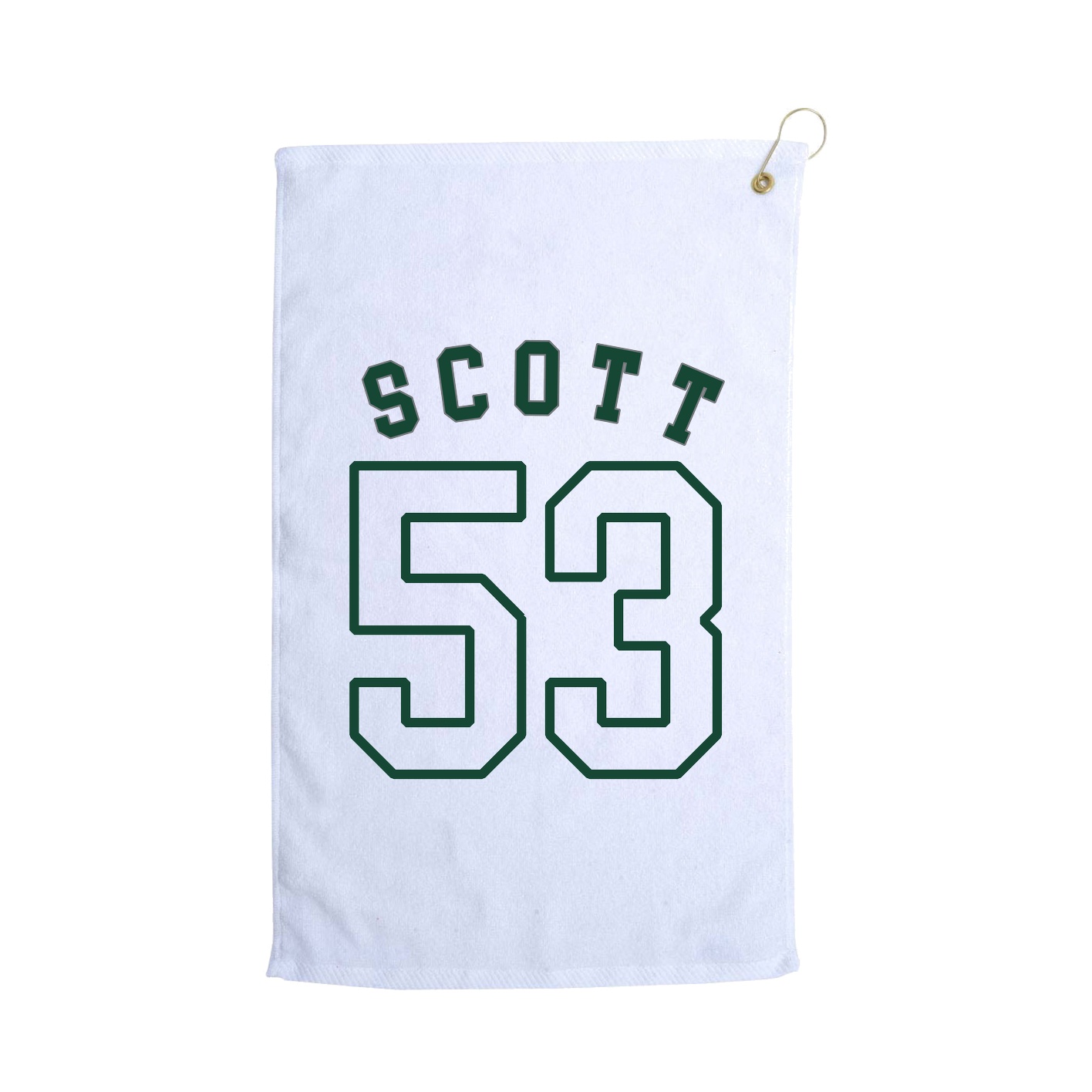 Golf Towel — Shirsey Arch in White