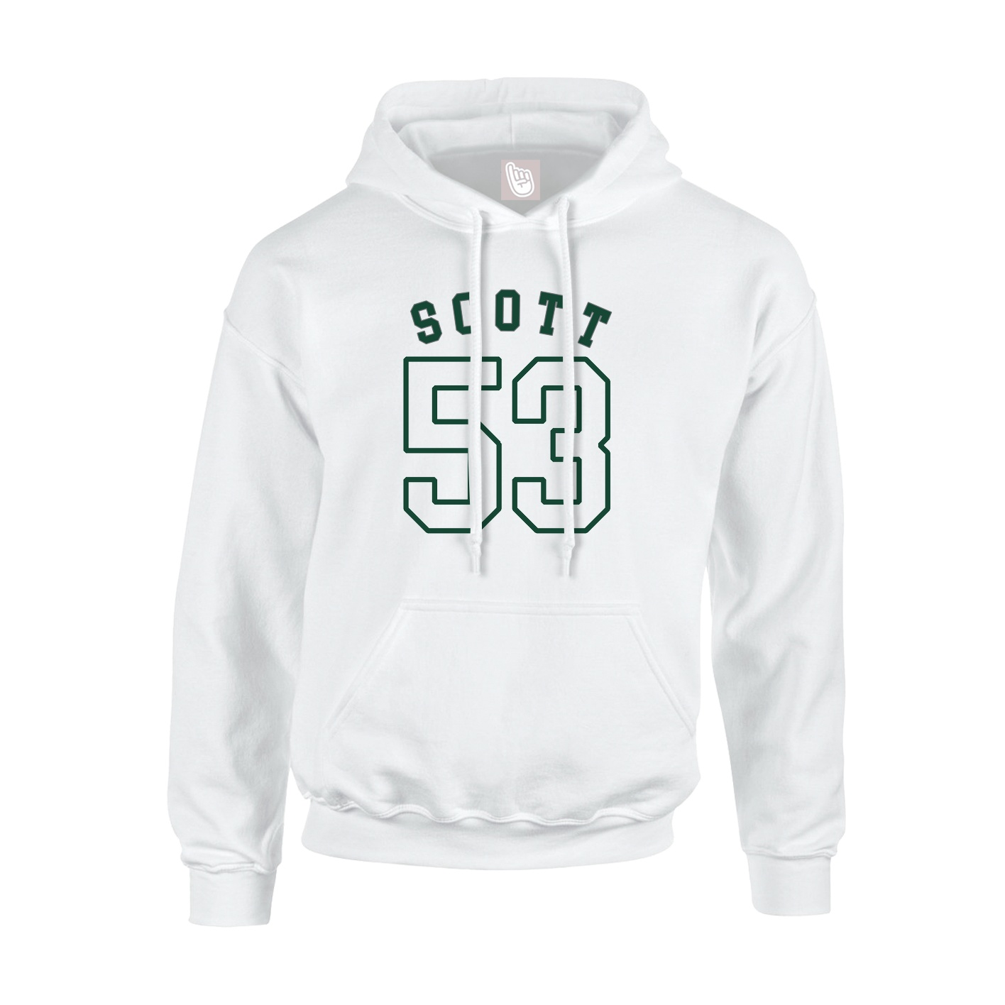 Youth Hoodie — Shirsey Arch in White